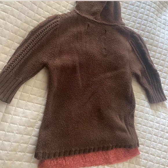 EXTREMELY RARE Twilight Y2K Hollister Bella Swan Brown Baby Doll Cardigan - Picture 3 of 4